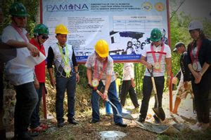 GROUNDBREAKING OF P25 MILLION PAMANA PROJECT IN .